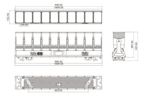 Color Imagination CURVEBAR 1080EP, technical drawing 6 of 6