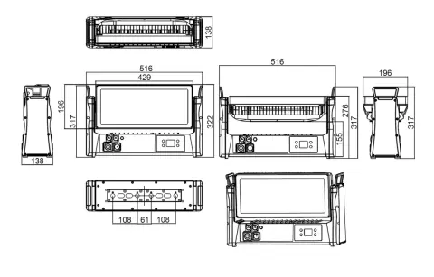 Color Imagination STROBE 1120P, technical drawing 5 of 5