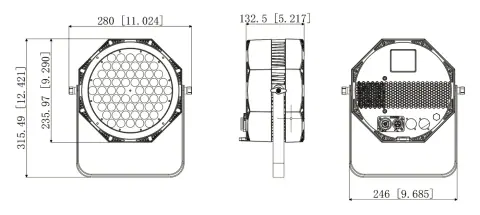 Color Imagination SMARTPAR 603P, technical drawing 13 of 14