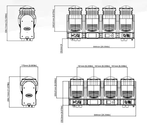 Color Imagination MAGICBAR 4140, technical drawing 5 of 5