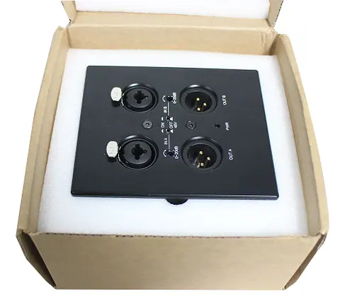 Lucky Tone Dante XLR Combo Wall Panel, product photo 5 of 6