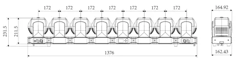 Color Imagination CRAZYBAR 86X, technical drawing 7 of 7