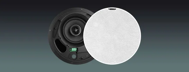 Lucky Tone Coaxial Ceiling Speaker Rimless Front with Safety Wire, product photo 1 of 9