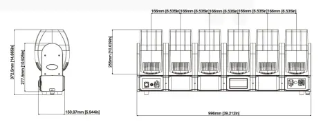 Color Imagination MAGICBAR 6155P, technical drawing 6 of 6