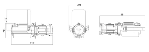 Color Imagination PROFILE 600D, technical drawing 5 of 5