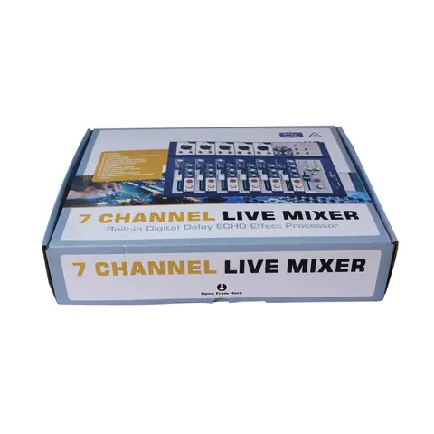 Lucky Tone F Series 7 Channels Audio Mixer, product photo 3 of 6