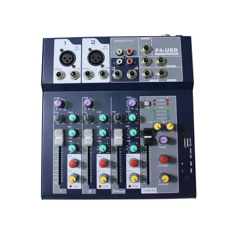 Lucky Tone F Series 4 Channels Audio Mixer, product photo 5 of 5