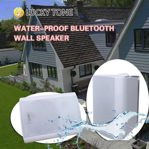 Lucky Tone Waterproof Bluetooth Wall Speakers, product photo 2 of 8