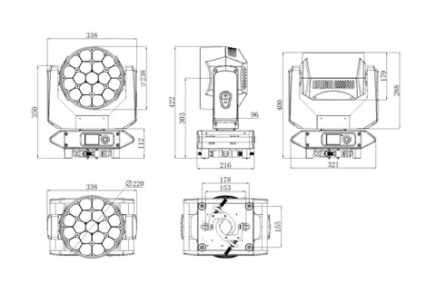 LIGHT SKY TX1920 ZOOM, technical drawing 5 of 12