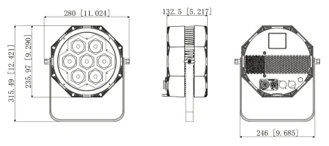 Color Imagination SMARTPAR 715EP, technical drawing 9 of 10