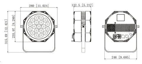 Color Imagination SMARTPAR 1920P, technical drawing 9 of 10