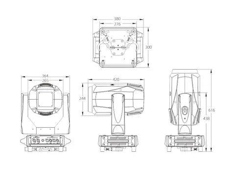 LIGHT SKY F400BSW, technical drawing 5 of 12