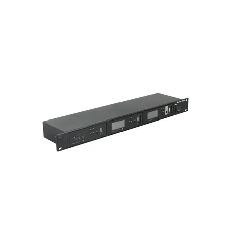 Lucky Tone 1U 19 inch rack Mount deck for Up to 3 Mplayers, product photo 3 of 7