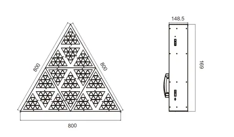 Color Imagination TRIANGLE PLUS-M1, technical drawing 5 of 5