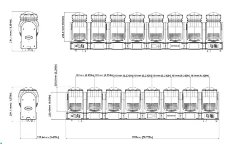 Color Imagination MAGICBAR 8140H, technical drawing 5 of 5
