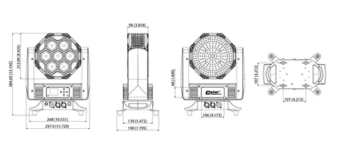 Color Imagination SMARTFACE 712EC, technical drawing 5 of 5