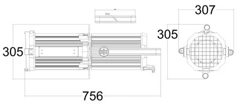 Color Imagination PROFILE 300AC, technical drawing 5 of 5