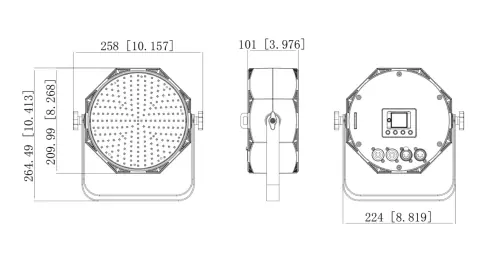 Color Imagination SMARTPAR 2202, technical drawing 5 of 5