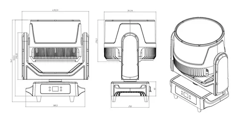 Color Imagination BEYE 1960P, technical drawing 6 of 6