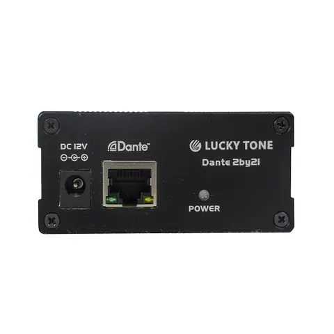 Lucky Tone Dante 2-in 2-out Audio Transmitter, product photo 4 of 5