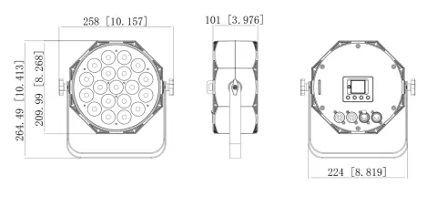 Color Imagination SMARTPAR 1910, technical drawing 5 of 5