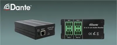 Lucky Tone Dante 2-in 2-out Audio Transmitter, product photo 1 of 5