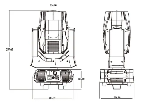 Color Imagination PROBEAM 295, technical drawing 5 of 5