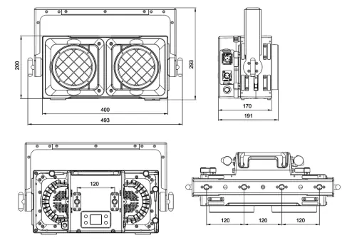 Color Imagination BLINDER 2300P, technical drawing 5 of 5
