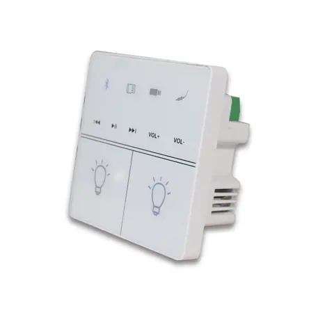 Lucky Tone 2-CH Bluetooth Wall Amplifier with Lighting Controls, product photo 2 of 8