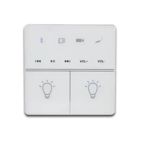 Lucky Tone 2-CH Bluetooth Wall Amplifier with Lighting Controls, product photo 3 of 8