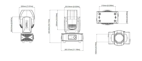 Color Imagination MAGICDOT 155P, technical drawing 5 of 5