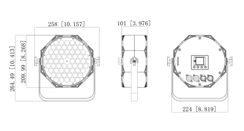 Color Imagination SMARTPAR 603, technical drawing 5 of 5