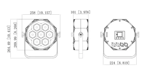 Color Imagination SMARTPAR 715E, technical drawing 5 of 5