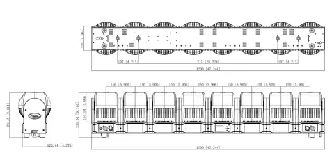 Color Imagination CRAZYBAR 86, technical drawing 9 of 10