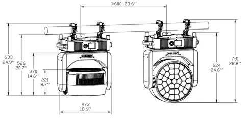 LIGHT SKY PEARL WASH MAX, technical drawing 9 of 10