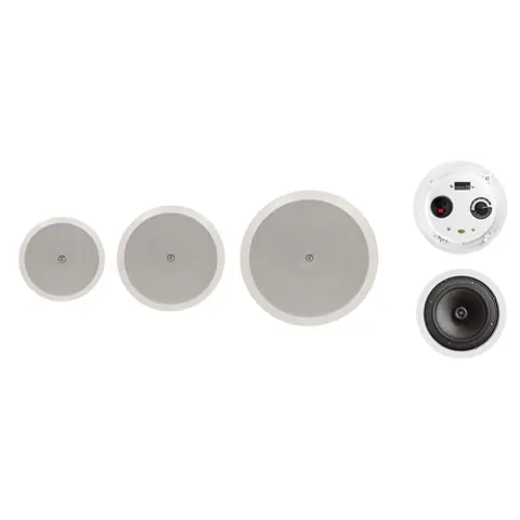 Lucky Tone Coaxial Ceiling Speaker with Optional Dome, product photo 2 of 7