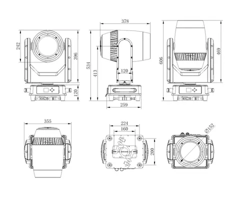 LIGHT SKY Budg Beam 300, technical drawing 7 of 11