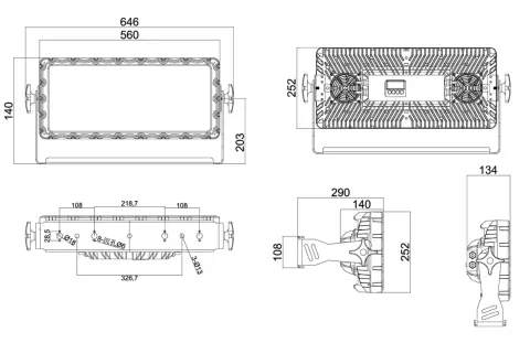 Color Imagination STROBE 400IP, technical drawing 2 of 2