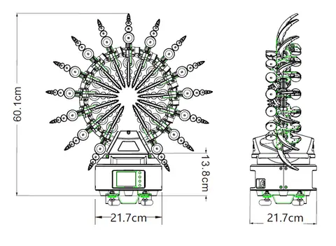 Color Imagination BLACKHOLE MINI, technical drawing 5 of 5