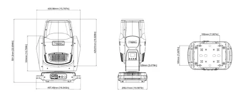 Color Imagination FAST 1500, technical drawing 5 of 5
