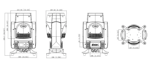 Color Imagination MASTER 100, technical drawing 5 of 6