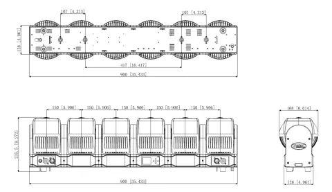 Color Imagination CRAZYBAR 66, technical drawing 9 of 10