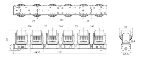 Color Imagination CRAZYBAR 66M, technical drawing 8 of 8